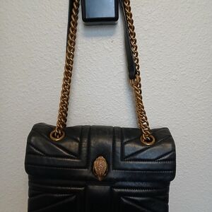 Kurt Geiger Black Bag with Gold Chain